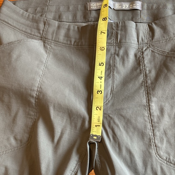 Icebreaker Merino Womens Size 27 (4) Connection Commuter Wool 3/4 Capris Grey - Picture 15 of 16
